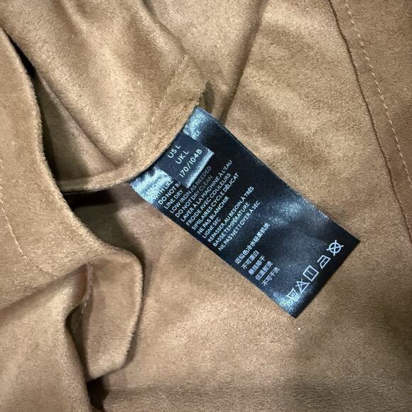 Free People Abbie Vegan Suede Mini Dress Women's Size Large Brown Boho - Picture 11 of 12